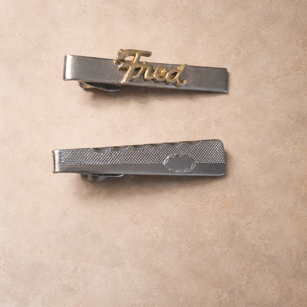 Silver and Gold Tie Clip